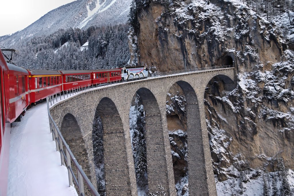 Landwasser Viaduct Швейцария